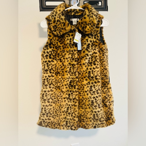 WD.NY Leopard Print Faux Fur Vest - Picture 5 of 10